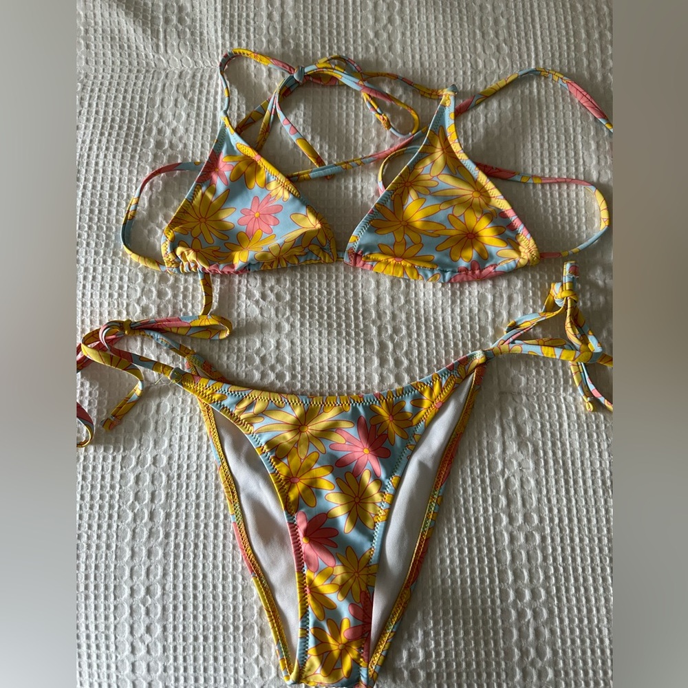 Shein Floral Multicolor Bikini